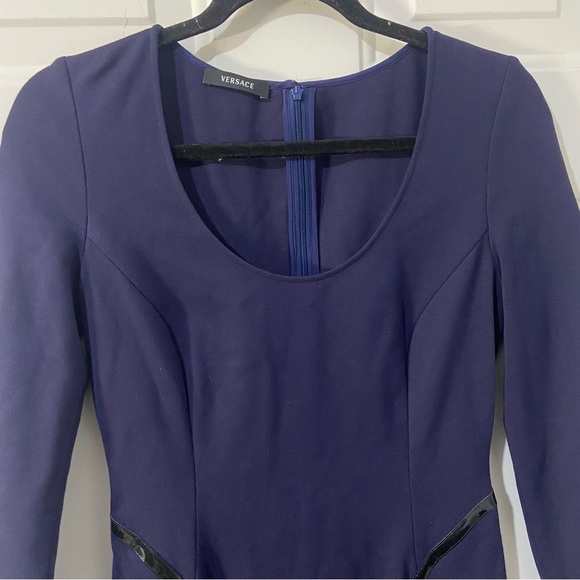 Blue Versace Mini Dress - Picture 2 of 6